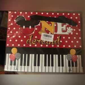 Disney Mickey Mouse Red and Black tote gift bag